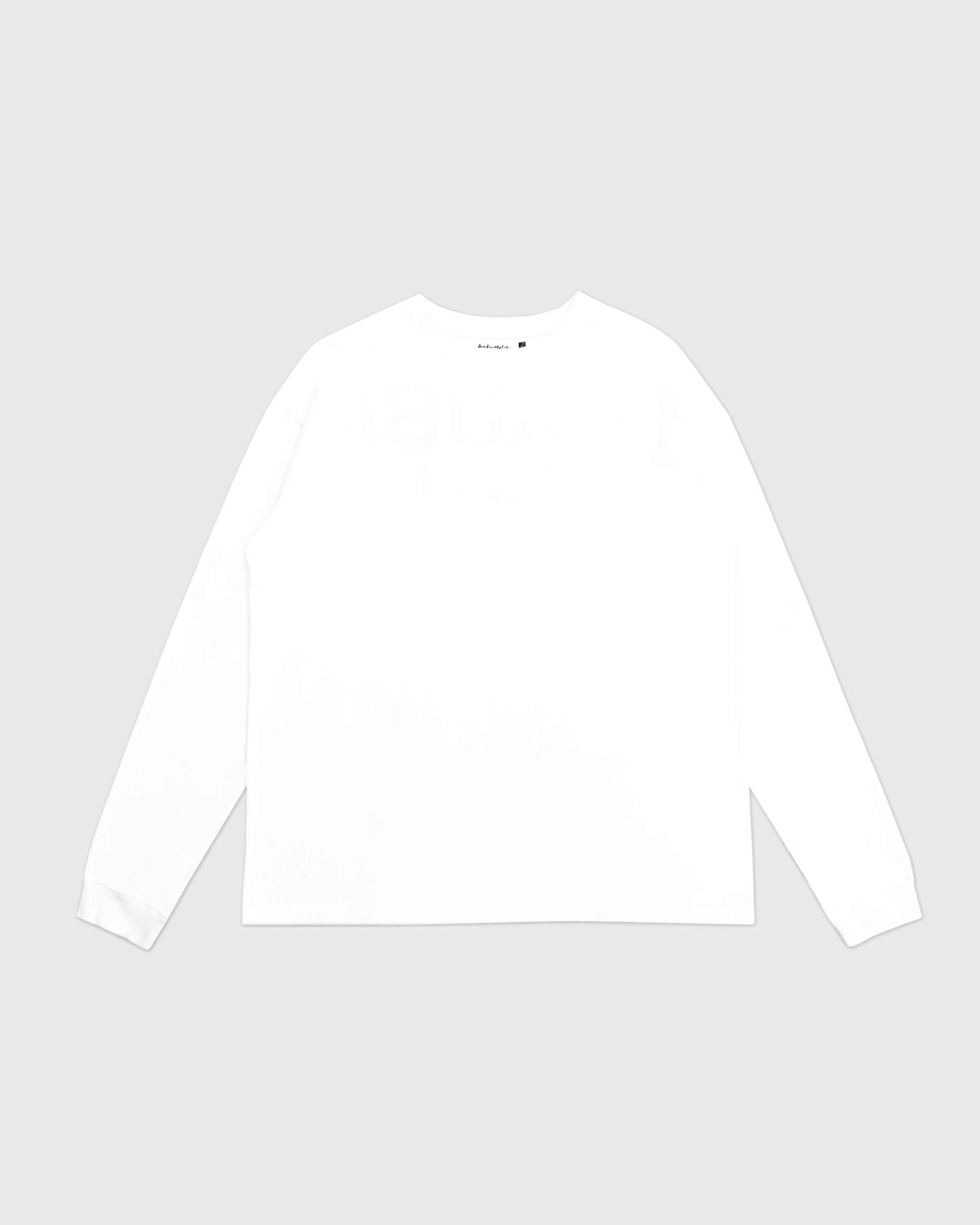 CHATEAUBRIAND BACKPRINT LONG T-SHIRT WHITE KANJI TAG
