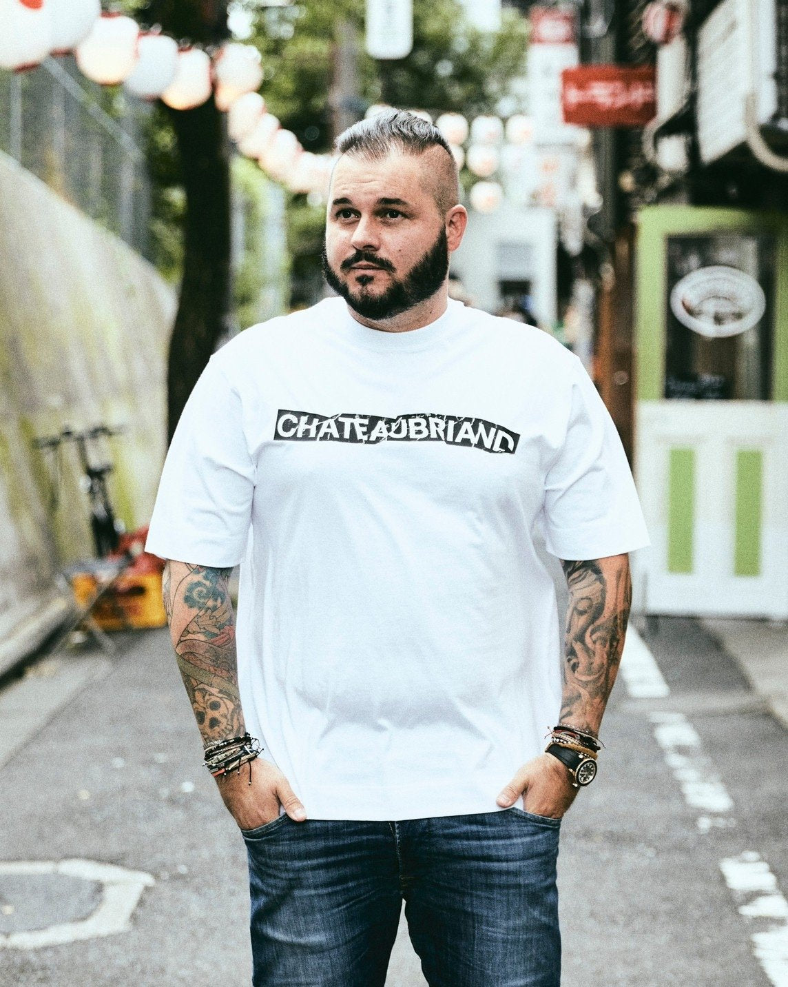 CHATEAUBRIAND BOX LOGO T-SHIRT WHITE