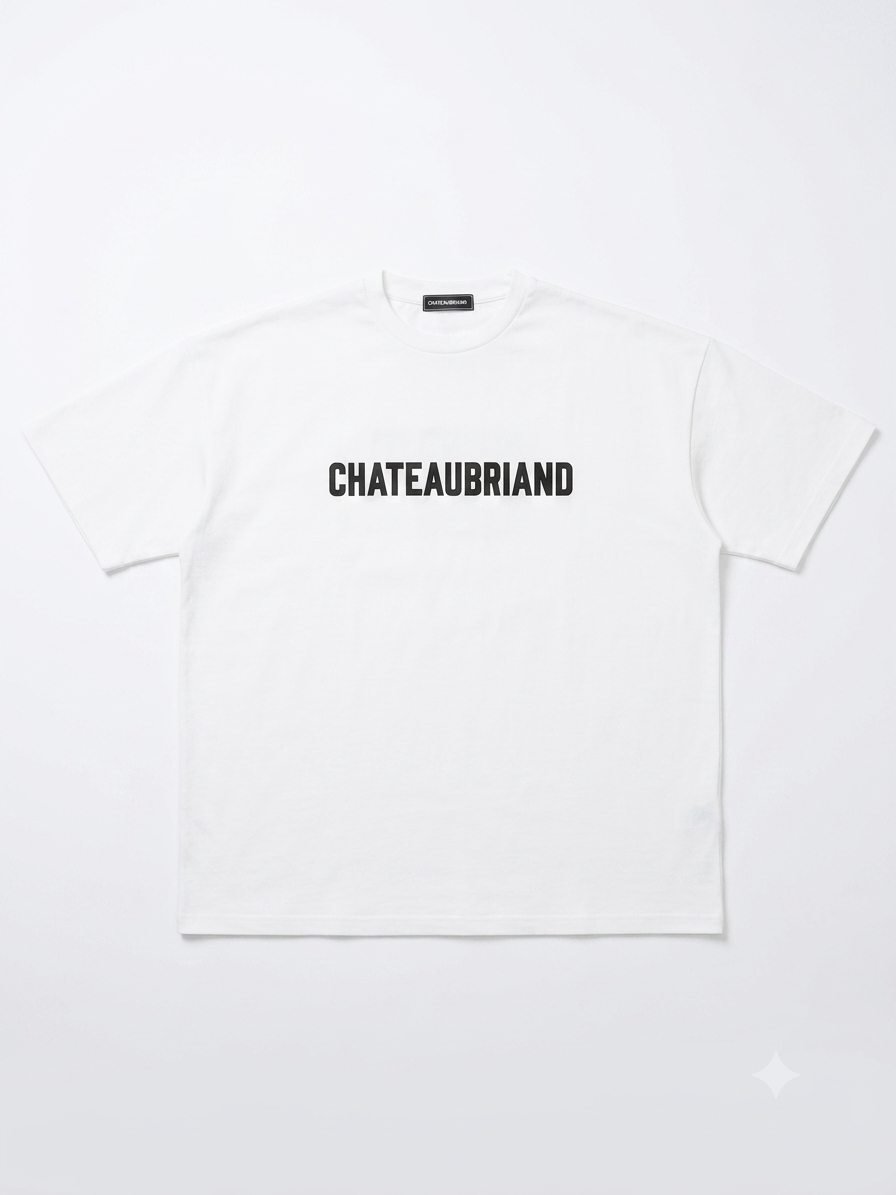 CHATEAUBRIAND ITALIC LOGO T-SHIRT