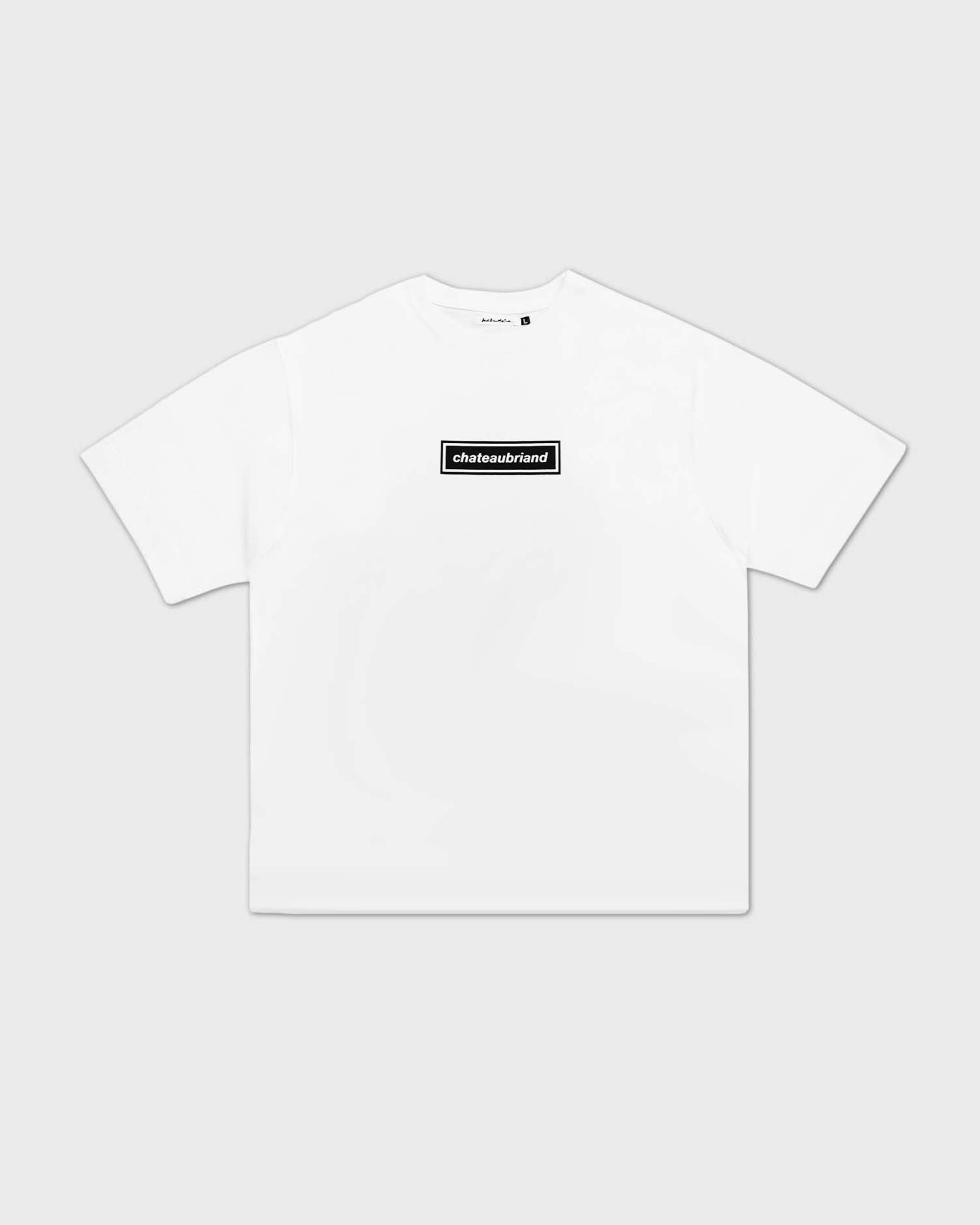 NEW CHATEAUBRIAND BOX LOGO T-SHIRT WHITE / BLACK