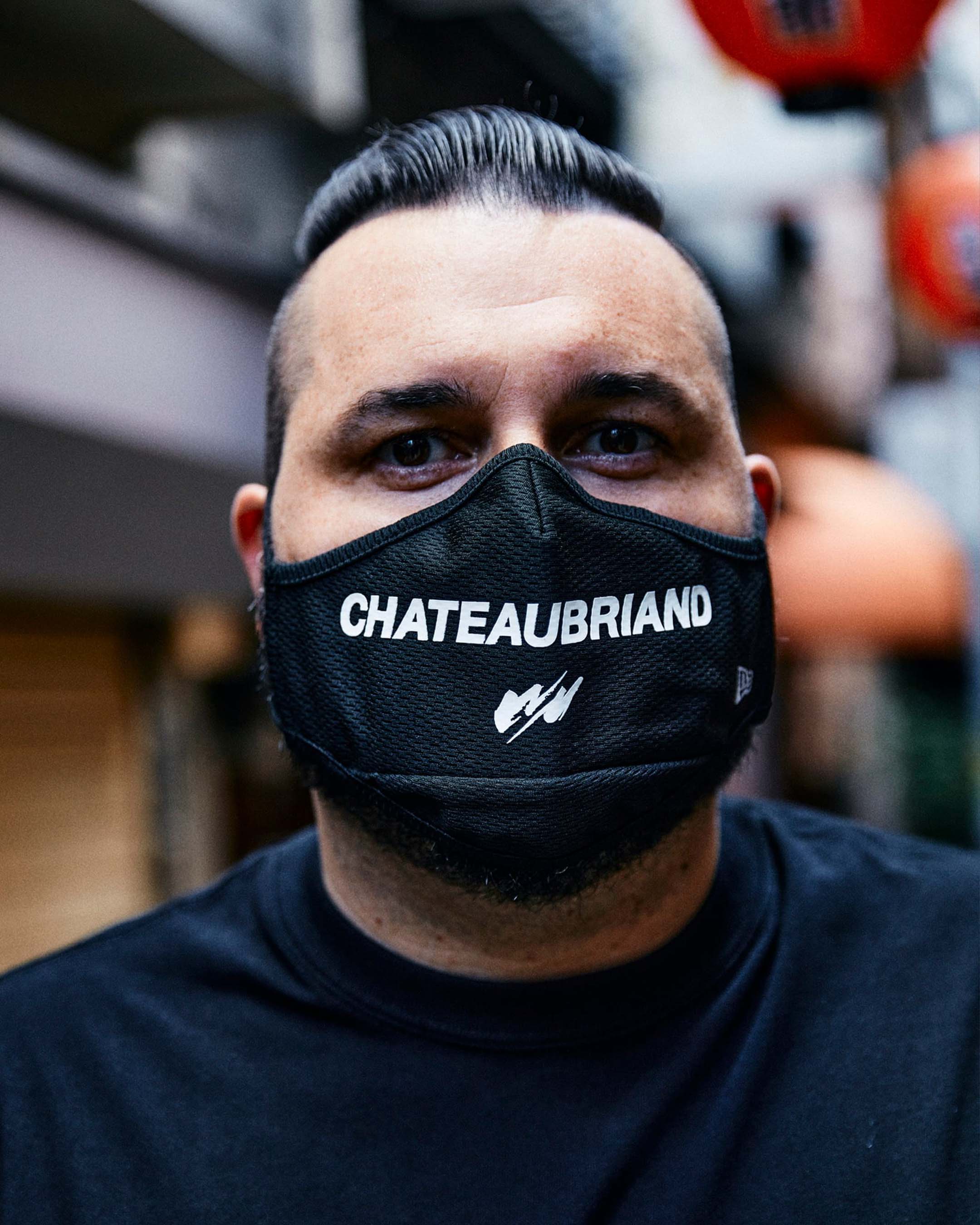 NEW ERA × CHATEAUBRIAND MASK “CHATEAUBRIAND & WM” LOGO