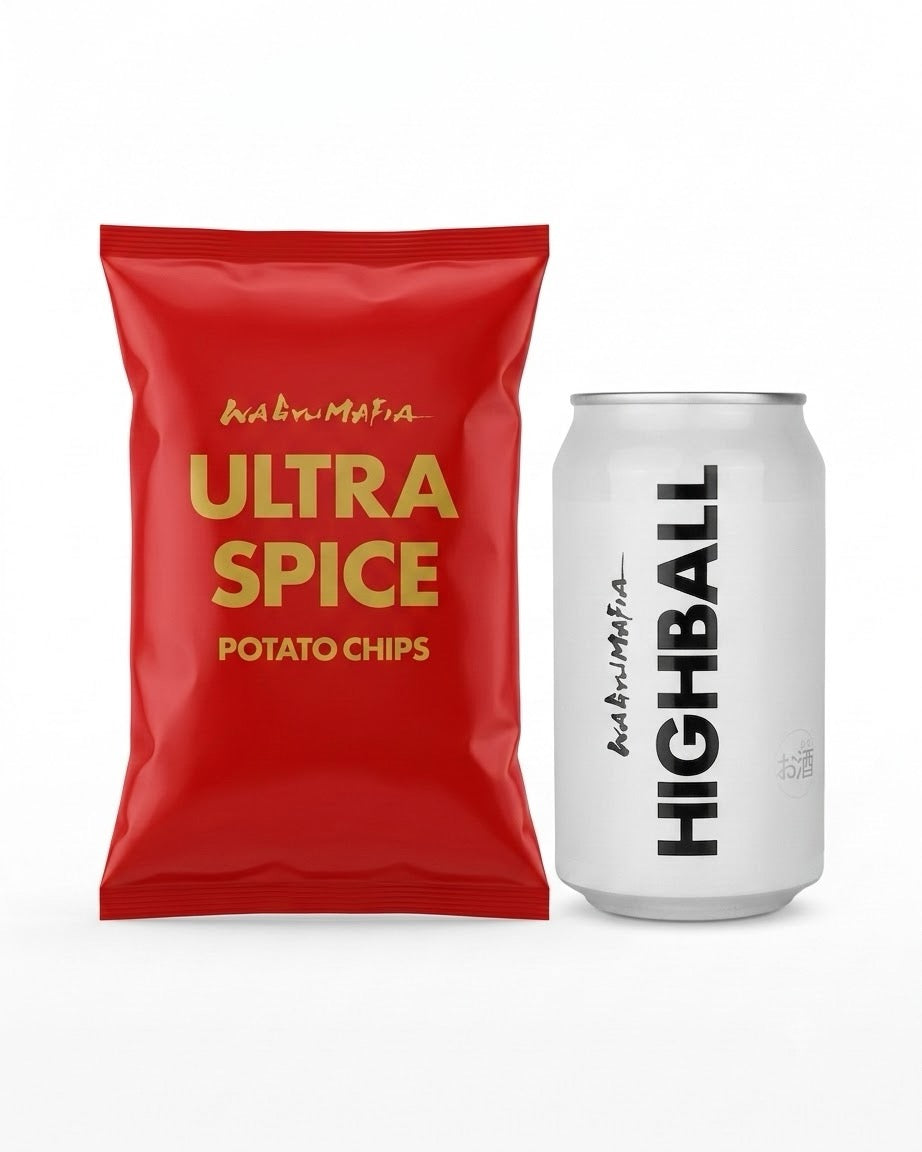 WAGYUMAFIA ORIGINAL HIGHBALL（24cans）＆WAGYUMAFIA ULTRA SPICE (1ケース12袋入)