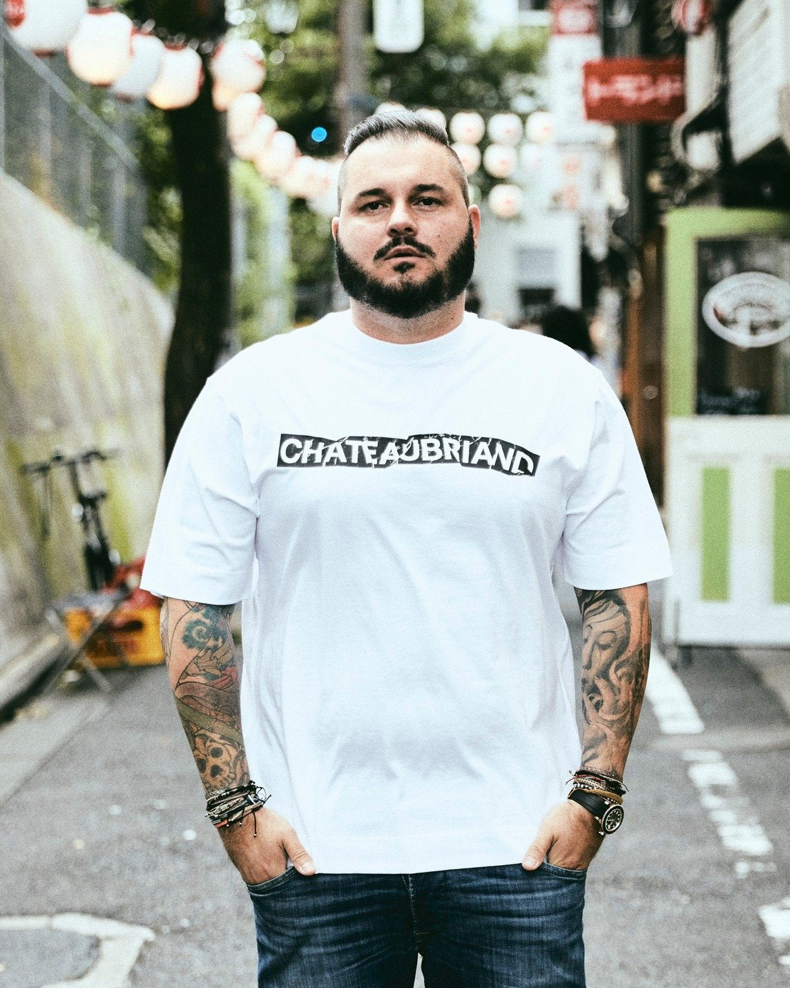 CHATEAUBRIAND BOX LOGO T-SHIRT WHITE