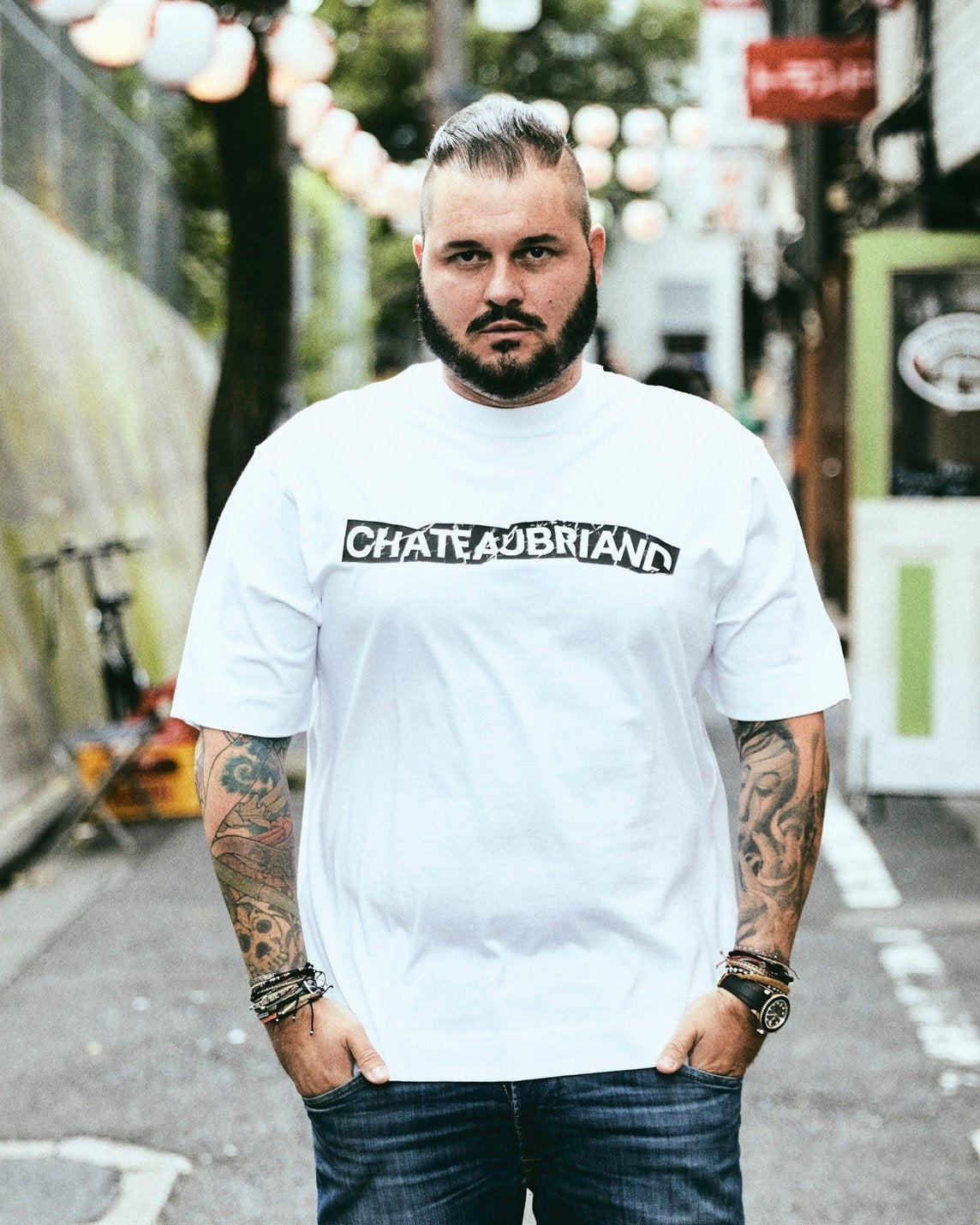CHATEAUBRIAND BOX LOGO T-SHIRT WHITE