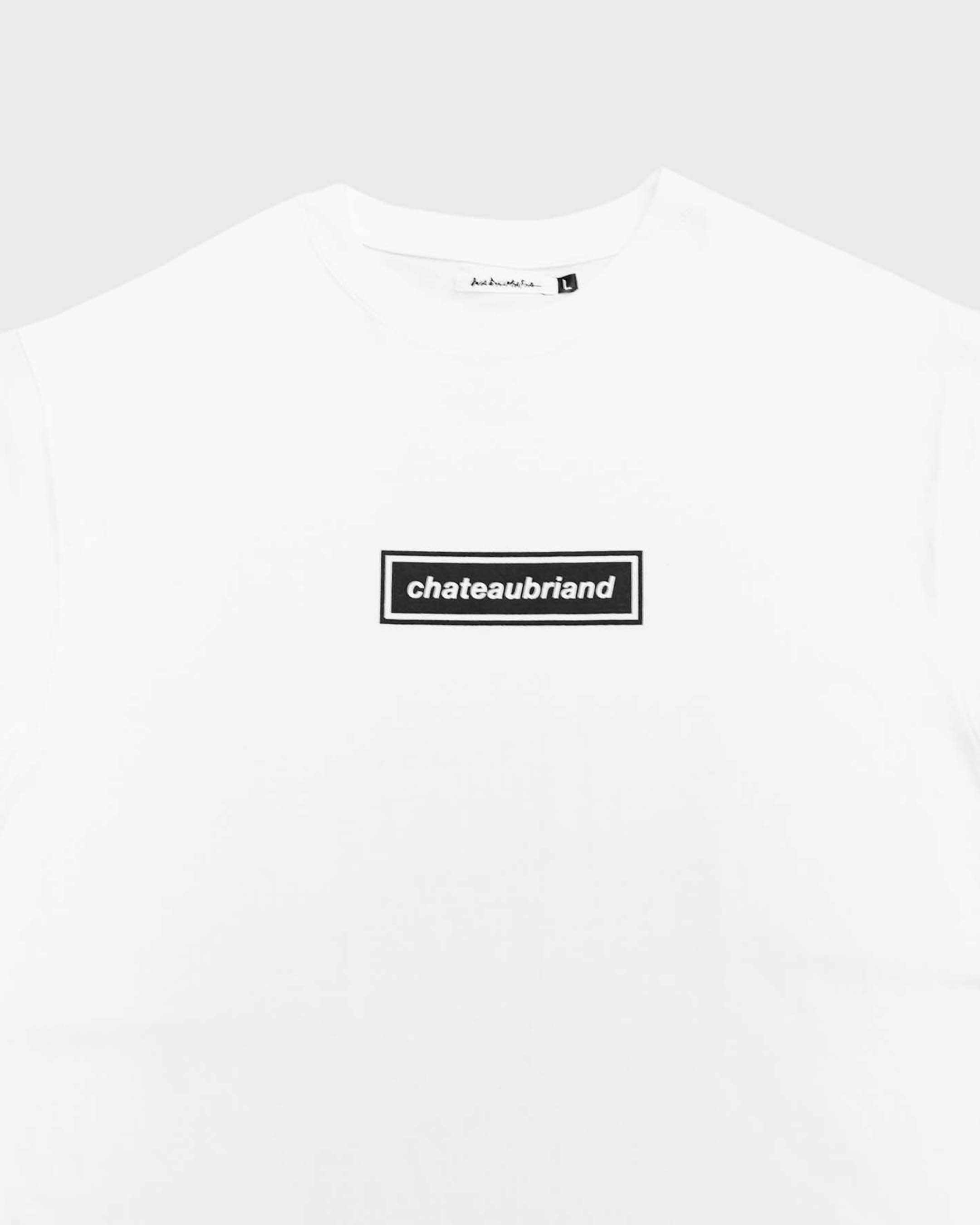 NEW CHATEAUBRIAND BOX LOGO T-SHIRT  WHITE / BLACK
