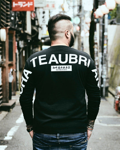NEW CHATEAUBRIAND BACKPRINT LONG T-SHIRT BLACK