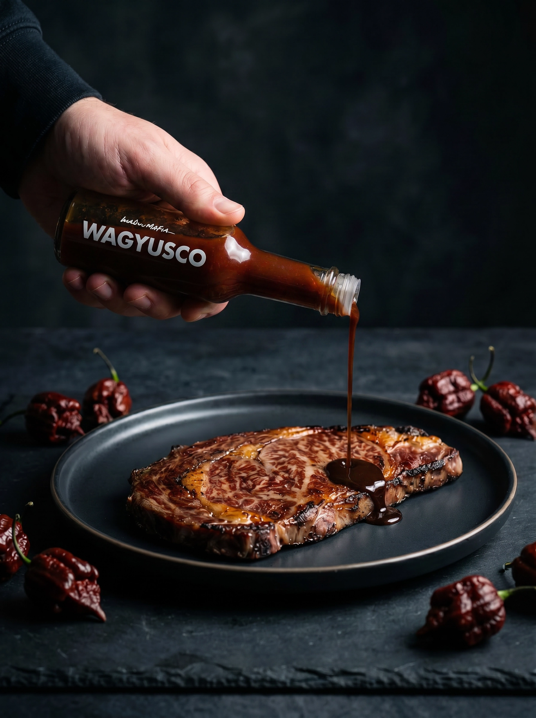 WAGYUSCO BLACK - WAGYUMAFIA ORIGINAL HOT SAUCE 12 BOTTLES